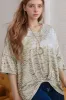 Leopard Print Half Sleeve V Neck Loose Fit T Shirt sold by Charming Charlie