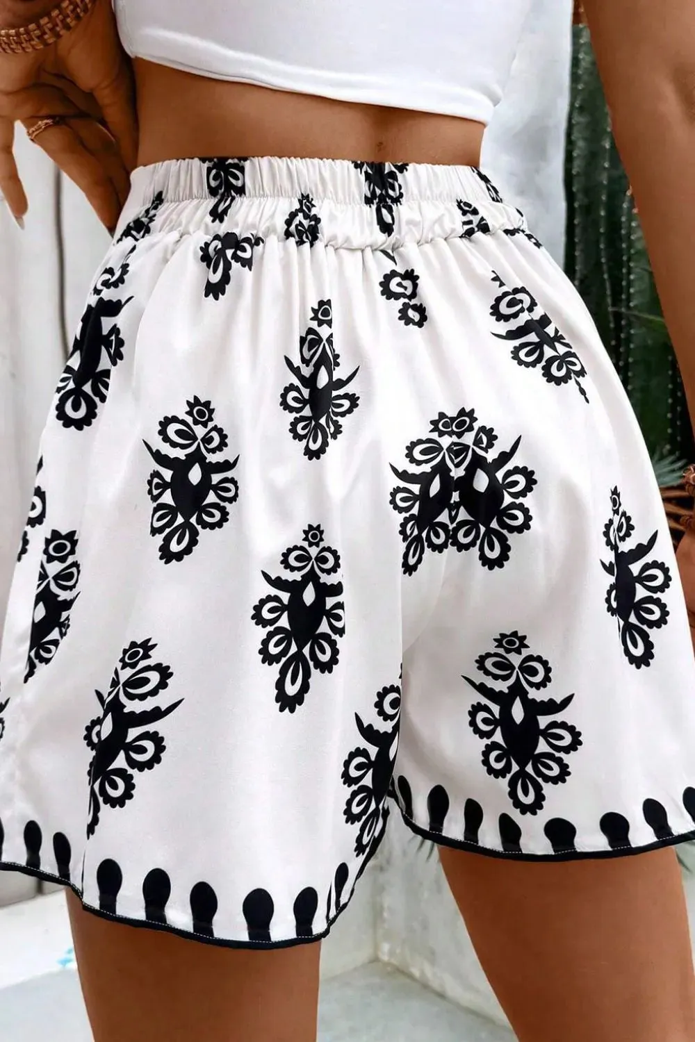 Tied Printed Shorts sold by Charming Charlie product image thumbnail 3