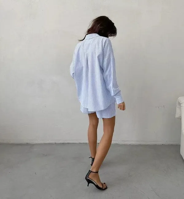 Striped Two Piece Shorts Set sold by Charming Charlie product image thumbnail 2