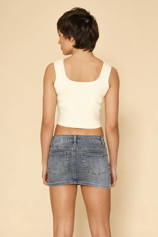 Floral corset tank top sold by Charming Charlie product image thumbnail 3