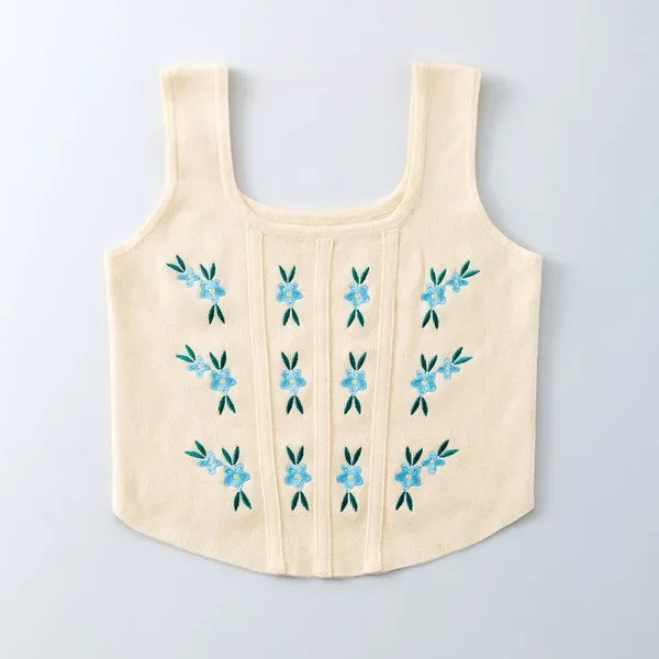 Floral corset tank top sold by Charming Charlie product image thumbnail 5