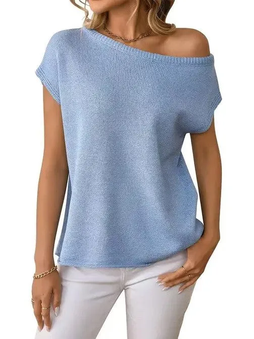 Off shoulder knit top sold by Charming Charlie product image thumbnail 2