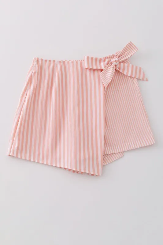 Striped skort with bow sold by Charming Charlie product image thumbnail 5