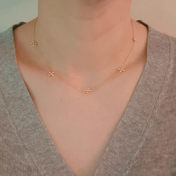 Dot Dot Golden Cross Necklace sold by Charming Charlie product image thumbnail 2