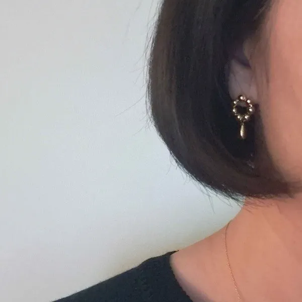 Golden Ball Petal Drop Earrings sold by Charming Charlie product image thumbnail 2
