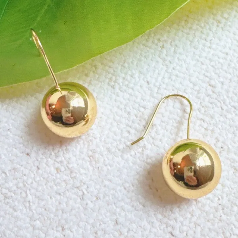 Wire Hook Golden Ball Drop Earrings sold by Charming Charlie