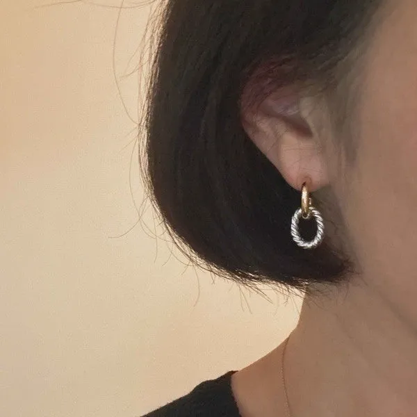 Two Toned Knocker Earrings sold by Charming Charlie product image thumbnail 2