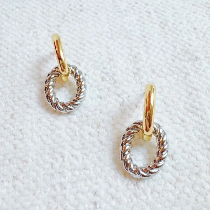 Two Toned Knocker Earrings sold by Charming Charlie