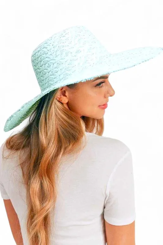 Wide Brim Frayed Edge Sun Hat sold by Charming Charlie product image thumbnail 3