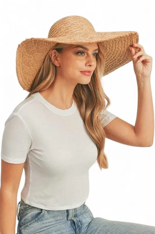 Wide Brim Frayed Edge Sun Hat sold by Charming Charlie product image thumbnail 5