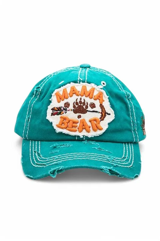 MAMA Bear Embroidered Vintage Cotton Cap sold by Charming Charlie