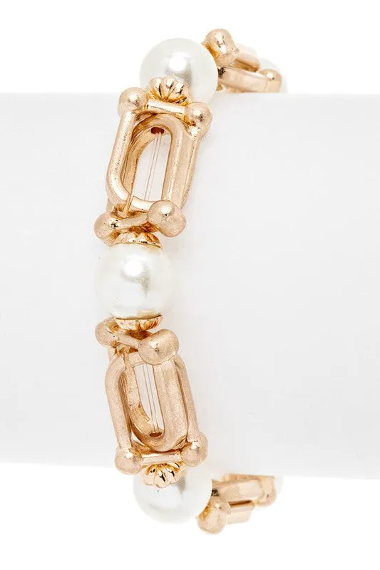 Pearl Link Iconic Stretch Bracelet sold by Charming Charlie