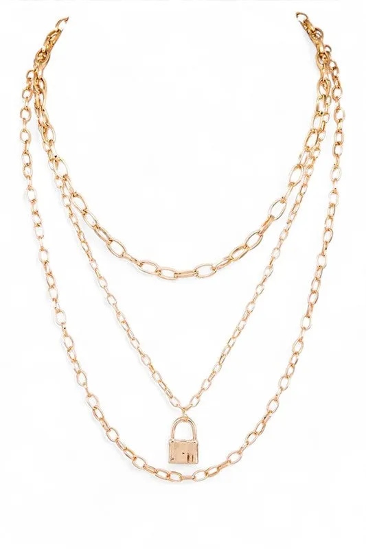 Locket Pendant Layer Necklace sold by Charming Charlie