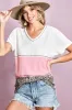 BiBi Colr Block Waffle Knit Top sold by Charming Charlie