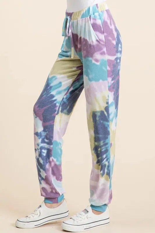BiBi Tie Dye French Terry Casual Pants sold by Charming Charlie product image thumbnail 5