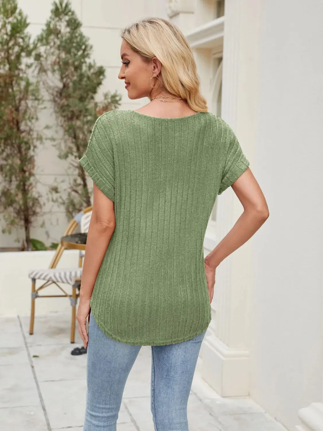 Round Neck Short Sleeve T-Shirt sold by Charming Charlie product image thumbnail 2