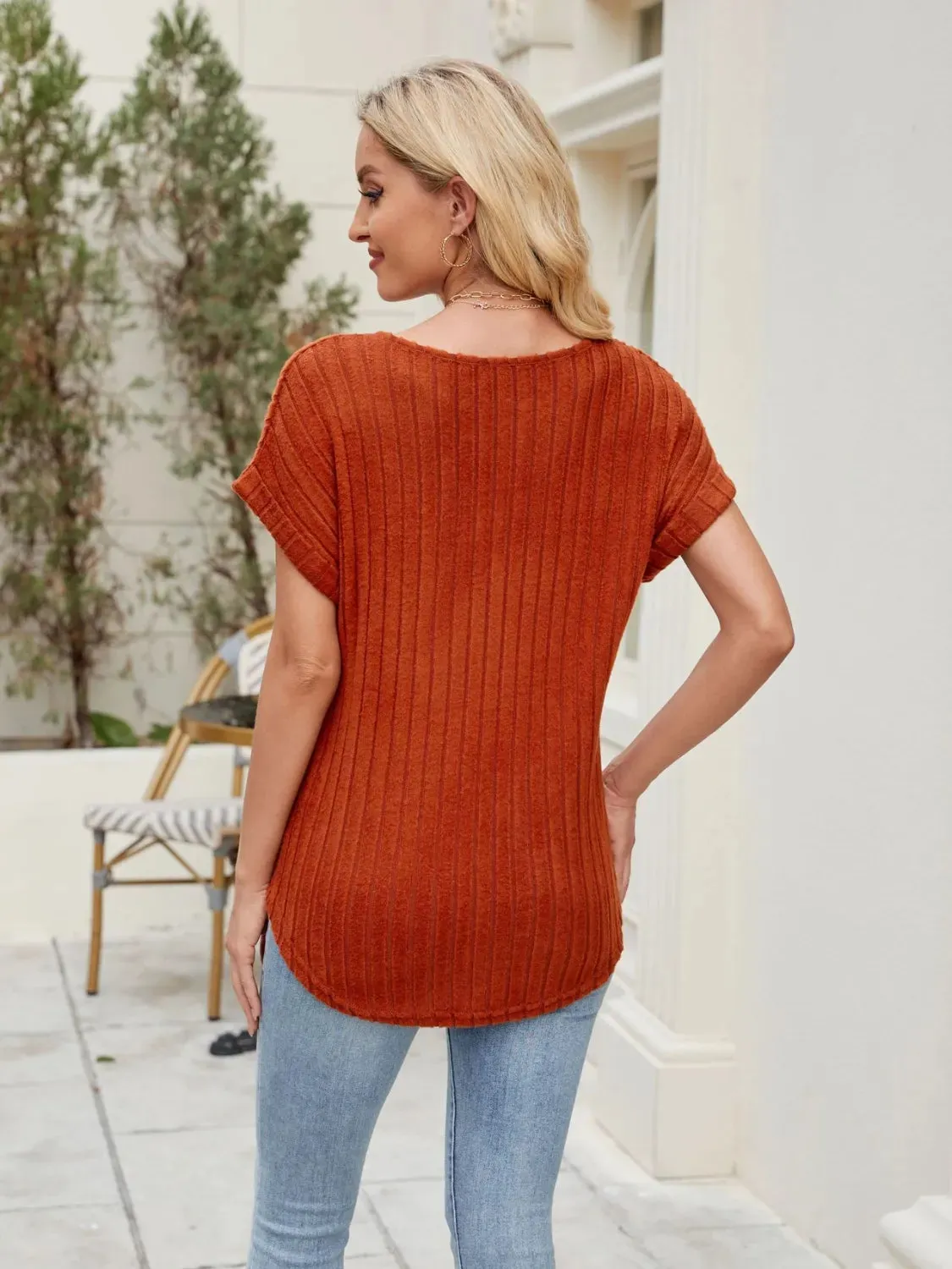 Round Neck Short Sleeve T-Shirt sold by Charming Charlie product image thumbnail 5