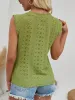 Eyelet Round Neck Cap Sleeve Top sold by Charming Charlie