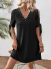 Cutout Pearl Detail V-Neck Mini Dress sold by Charming Charlie