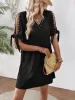 Cutout Pearl Detail V-Neck Mini Dress sold by Charming Charlie