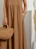 Full Size V-Neck Sleeveless Dress with Pockets Plus Size sold by Charming Charlie