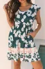 Floral Print Ruffle Sleeve Empire Waist Mini Dress sold by Charming Charlie