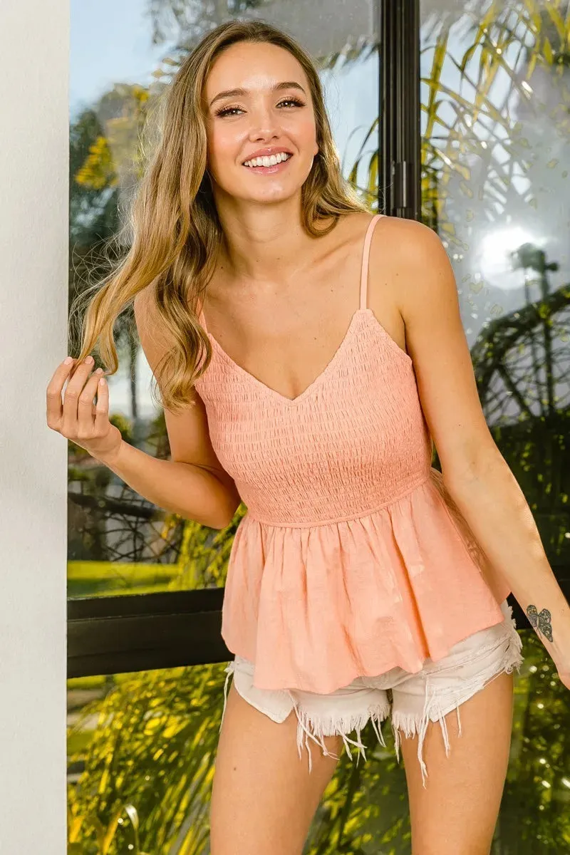 BiBi Eyelet Woven Sleeveless Elasticized Top sold by Charming Charlie product image thumbnail 5