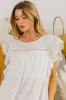 BiBi Ruffled Woven Top sold by Charming Charlie
