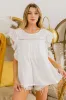 BiBi Ruffled Woven Top sold by Charming Charlie