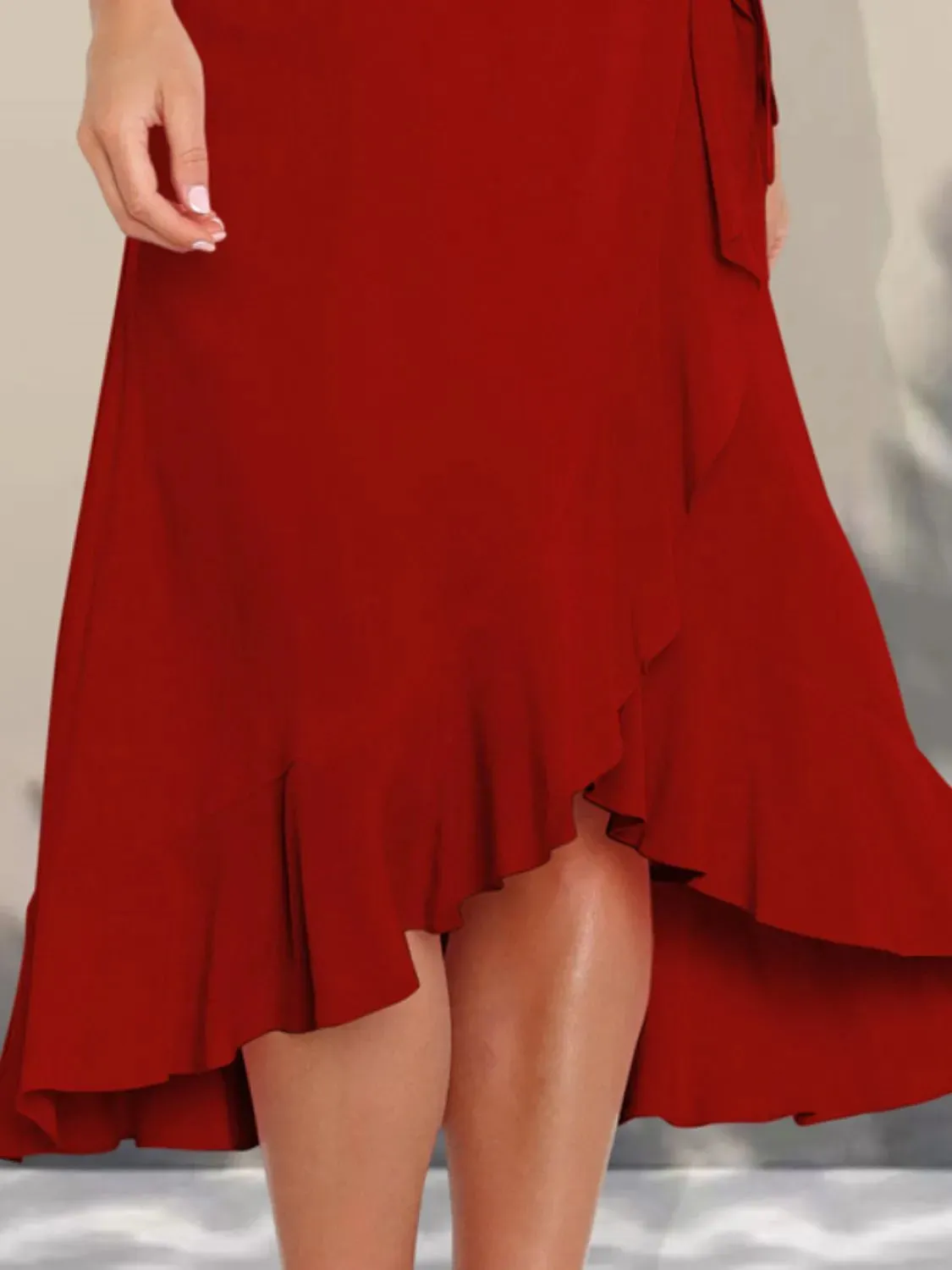 Ruffled Hem Tied Skirt sold by Charming Charlie product image thumbnail 3