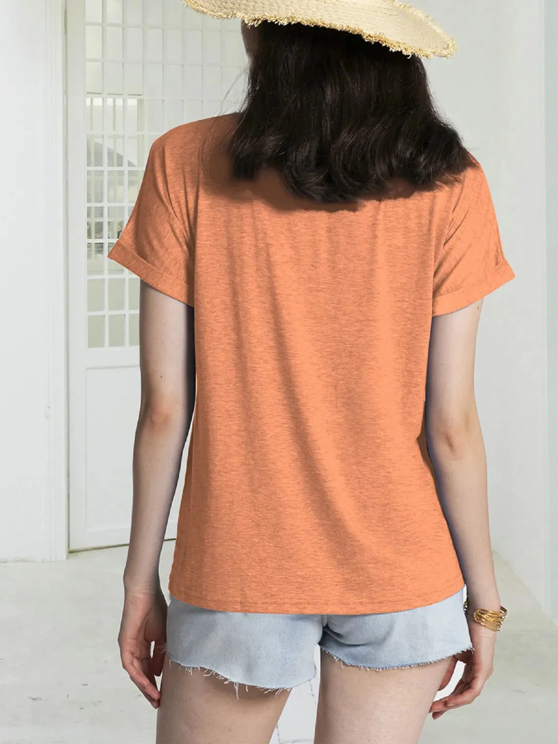 Notched Short Sleeve T-Shirt sold by Charming Charlie product image thumbnail 2