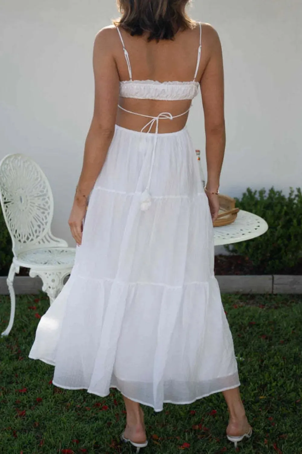 Cutout Square Neck Midi Cami Dress sold by Charming Charlie product image thumbnail 4