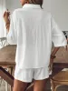 Collared Neck Half Sleeve Top and Shorts Set sold by Charming Charlie