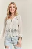 ADORA Button Down Embroidered Blouse sold by Charming Charlie