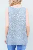 And The Why Leopard Foil Print Sleeveless Sweater Top sold by Charming Charlie