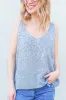 And The Why Leopard Foil Print Sleeveless Sweater Top sold by Charming Charlie