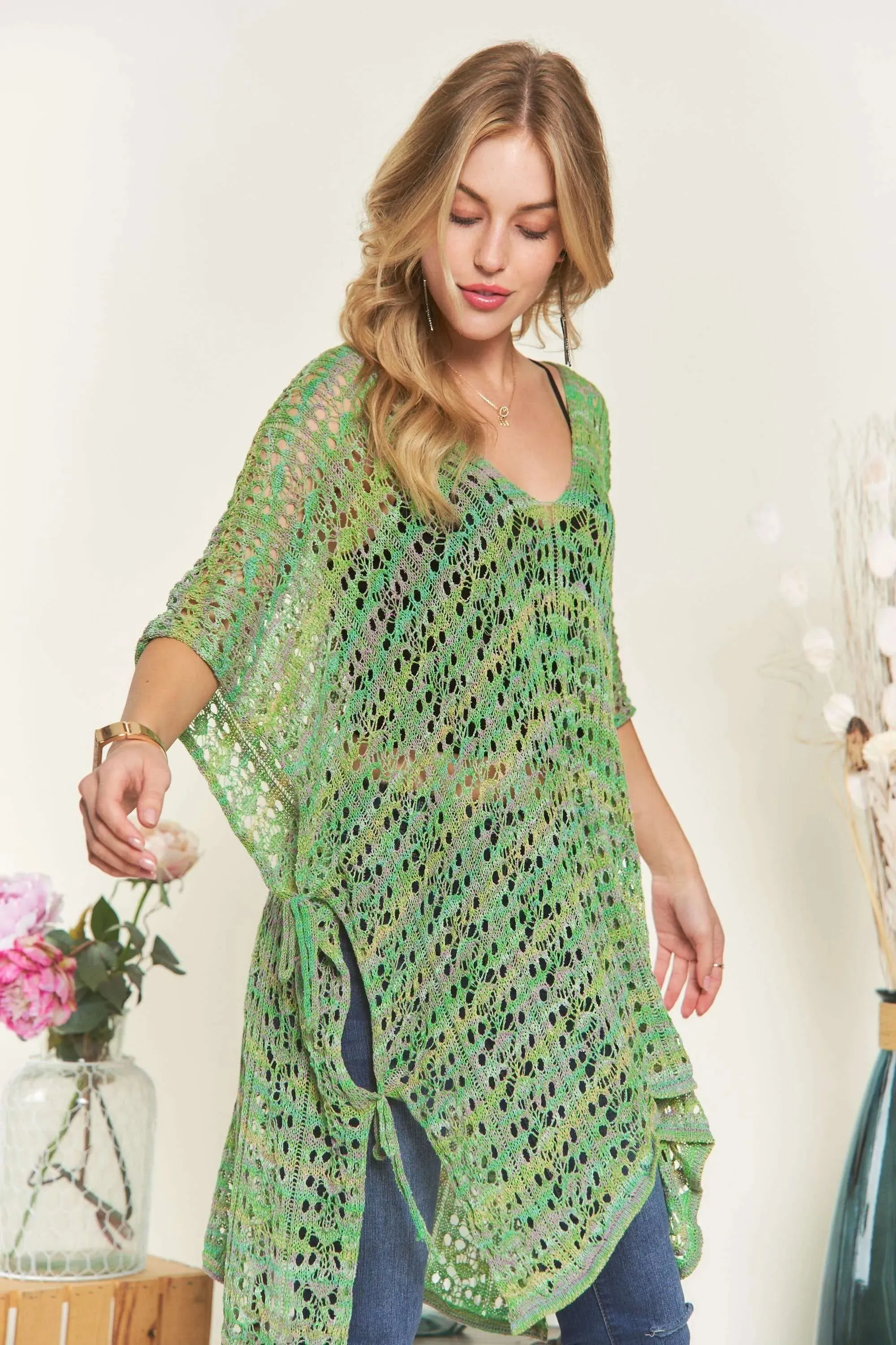 ADORA Crochet Cover Up Tunic Top sold by Charming Charlie product image thumbnail 5