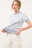 And The Why Short Sleeve Floral Pattern Knit Top sold by Charming Charlie