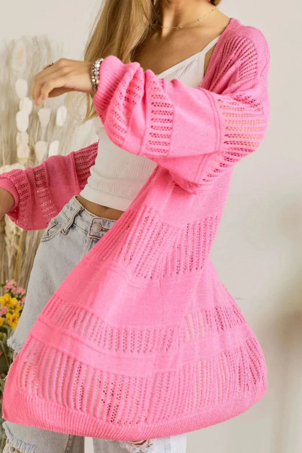 ADORA Lightweight Sweater Knit Cardigan sold by Charming Charlie product image thumbnail 2