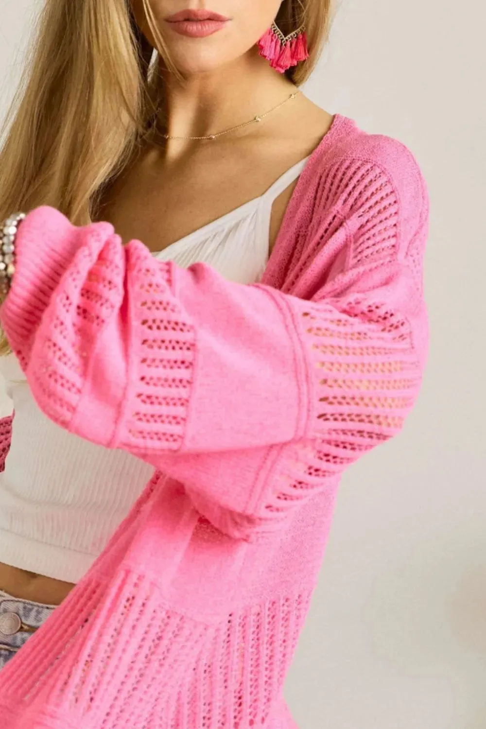 ADORA Lightweight Sweater Knit Cardigan sold by Charming Charlie product image thumbnail 3