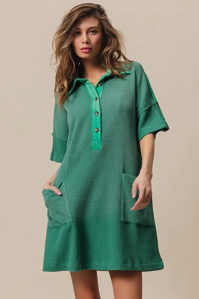 BiBi Dip Dye Mineral Washed Knit Dress sold by Charming Charlie product image thumbnail 3