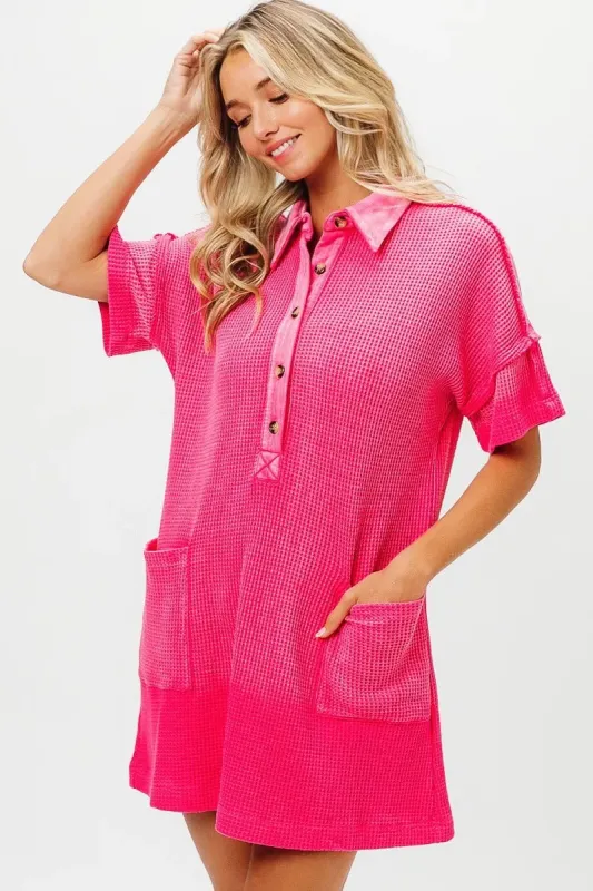 BiBi Dip Dye Mineral Washed Knit Dress sold by Charming Charlie