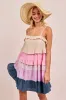 BiBi Color Blocked Tiered Dress sold by Charming Charlie