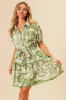 BiBi Woven Printed Tiered Dress sold by Charming Charlie