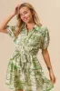BiBi Woven Printed Tiered Dress sold by Charming Charlie