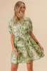BiBi Woven Printed Tiered Dress sold by Charming Charlie
