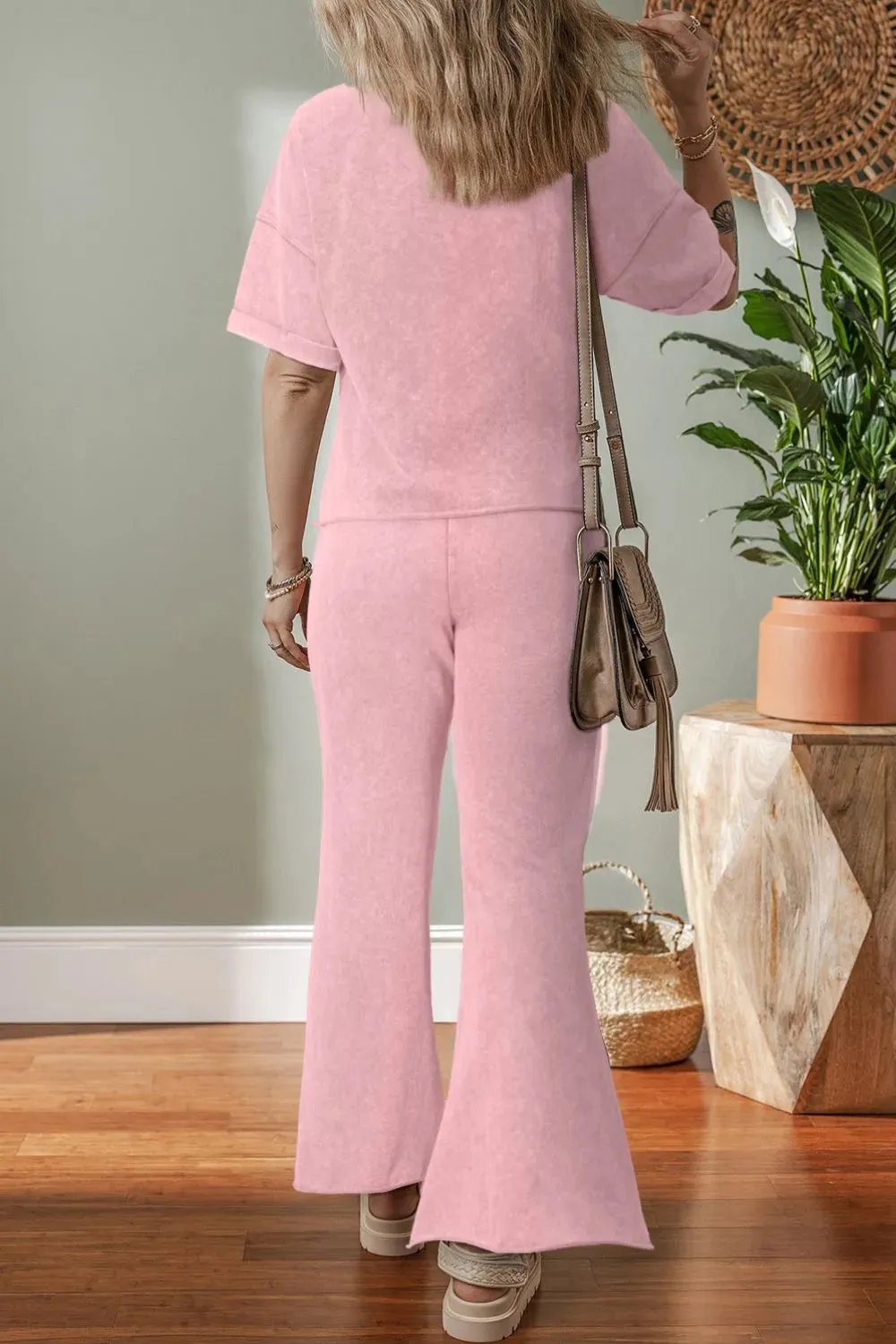 Star Round Neck Half Sleeve Top and Pants Set sold by Charming Charlie product image thumbnail 2