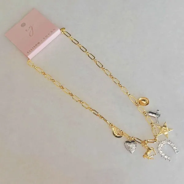 Wild Western Multi Charm Necklace sold by Charming Charlie product image thumbnail 3
