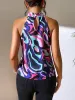 Printed Sleeveless Top sold by Charming Charlie
