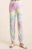 BiBi Tie Dye French Terry Casual Pants sold by Charming Charlie